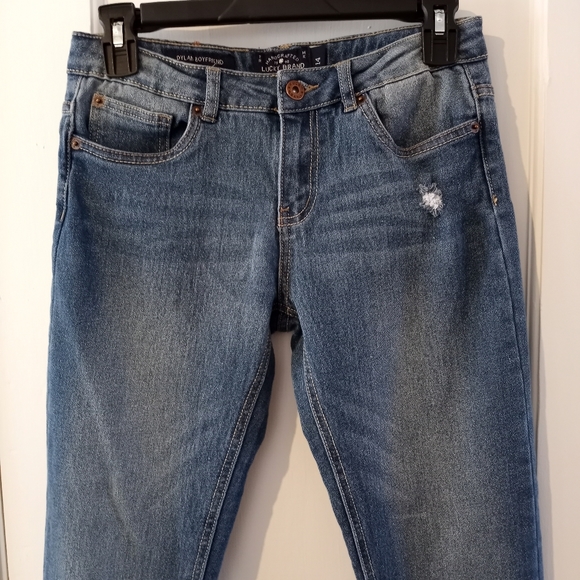 Lucky Brand Dylan Cropped Boyfriend Jeans Girls Size 14 - Picture 3 of 16